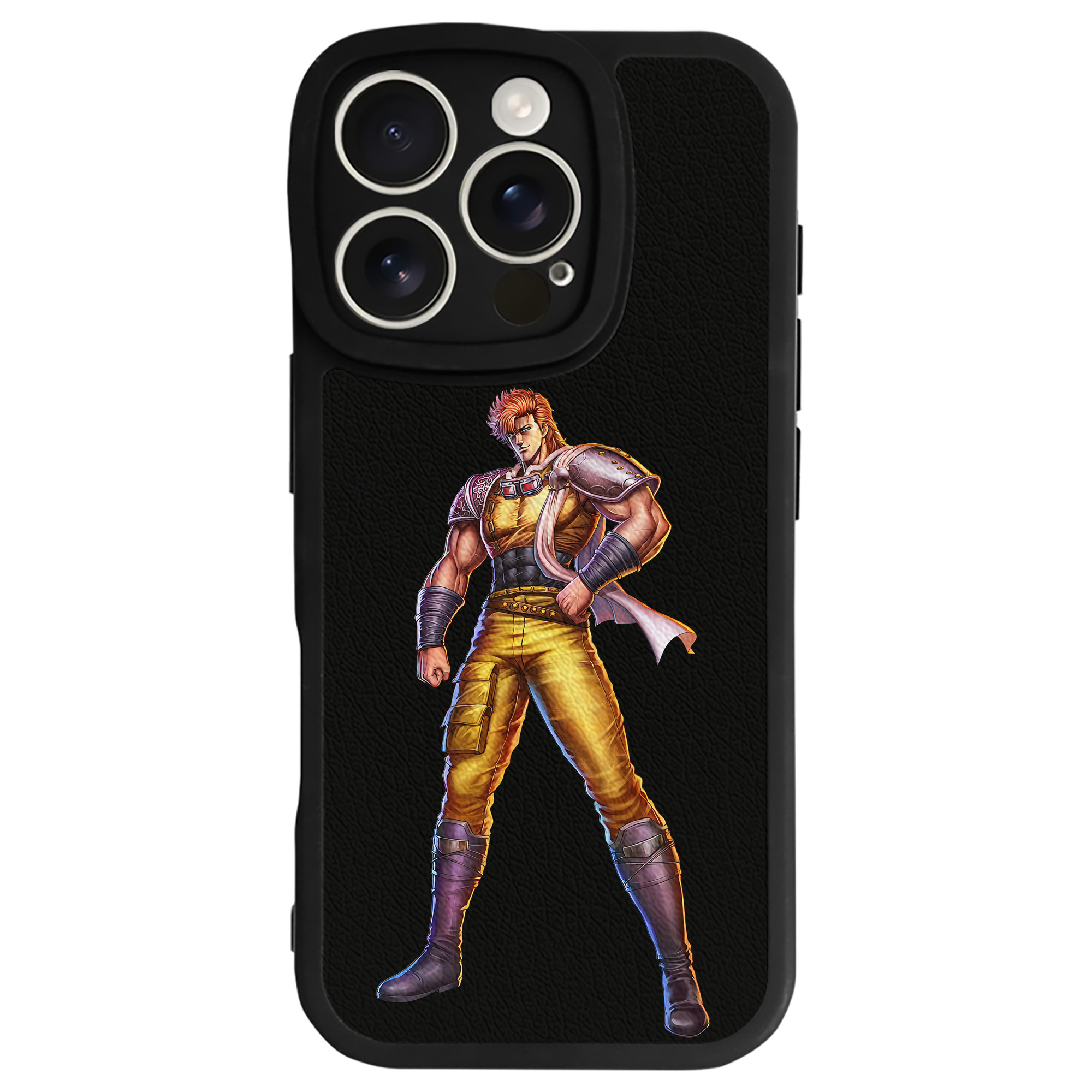 （画像用） 北斗の拳 Fist of the North Star 【iPhone 16シリーズ対応】シリコンスマホケース（レザー調） 材質：シリコン